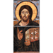Christ Pantocrator (Sainte Catherine-Sinai, VIe) - Tempera al fresco (2014) - 2 parts, (20cm x 20cm) each