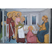 Jesus chez Marthe et Marie, chapelle de Rinuccini (Giovani di Milano, XIVe) - Tempera al fresco (2016) - (40cm x 60cm)
