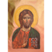 Christ Pantocrator (Hilandar-Athos, XIIIe) - Tempera on silk (2014) - ext: (33cm x 27cm) / int: (23cm x 15cm)