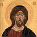Christ Pantocrator, detail (Hilandar-Athos, XIIIe) - Tempera al fresco (2014) - (20cm x 20cm)