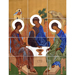 Sainte Trinite (Roublev, XVe) - Tempera al fresco (2015) - 12 parts, (20cm x 20cm) each