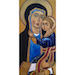 Vierge de la Double (Camelia de Montety, XXIe) - Tempera al fresco (2016) - (40cm x 20cm)
