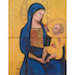 Vierge (Lorenzetti, XIVe) - Tempera al fresco (2015) - 6 parts, (40cm x 20cm) each