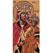 Camelia de Monetey - Virgin and Child, XIIIth century byzantine archetype - Natural pigments, traditional marouflage on oak wood (2025) - (29cm x 15 cm)