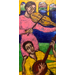 Camelia de Monetey - French Students Dreaming of Their Grandparents Home (2022) - natural pigments & oil on canvas board (80cm x 40cm)