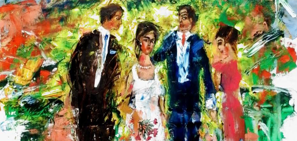 Camelia de Montety: "Mariage en Perigord: Les maries" (2014) - detail